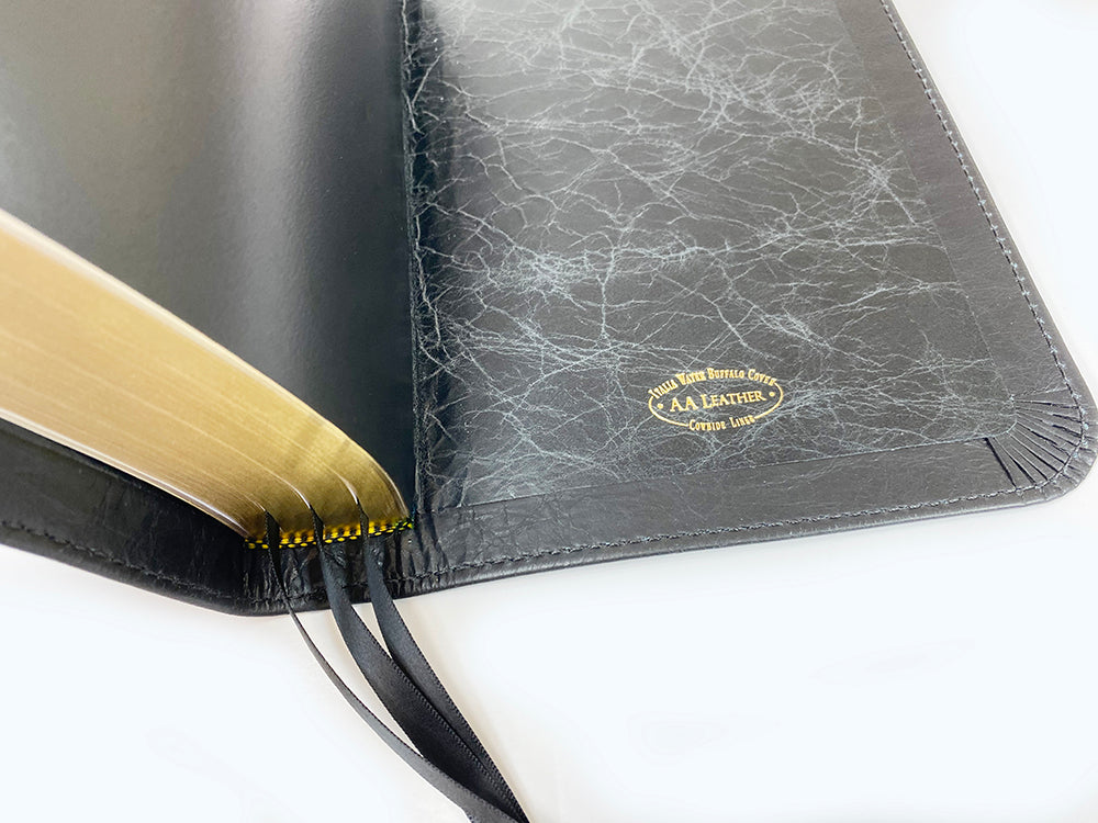 Handsize Classic Study Bible - Platinum Series, Full Yapp Black Licorice