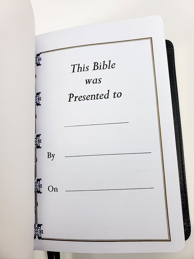 Compact Cameo Bible - Corporate Series, Black