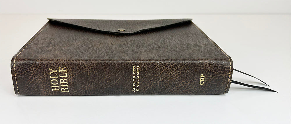 Handsize Wide Margin Cameo with Snap Cover - Full-Grain Cowhide Series, Brown