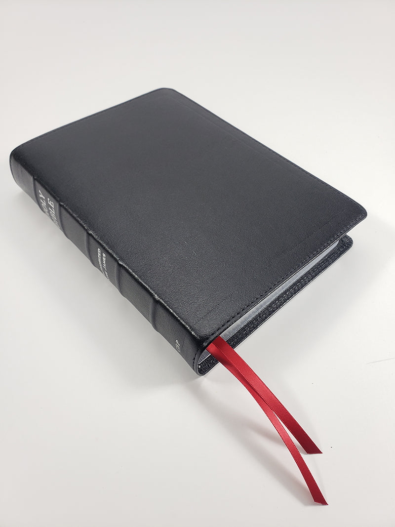 ¡Venta artesanal! - Biblia de referencia turquesa de margen ancho, letra negra mediana - Serie Redentor, negra