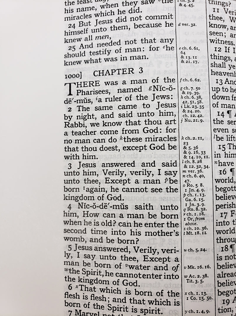Midsize Black Letter Turquoise Reference Bible - Corporate Series, Black - Indexed