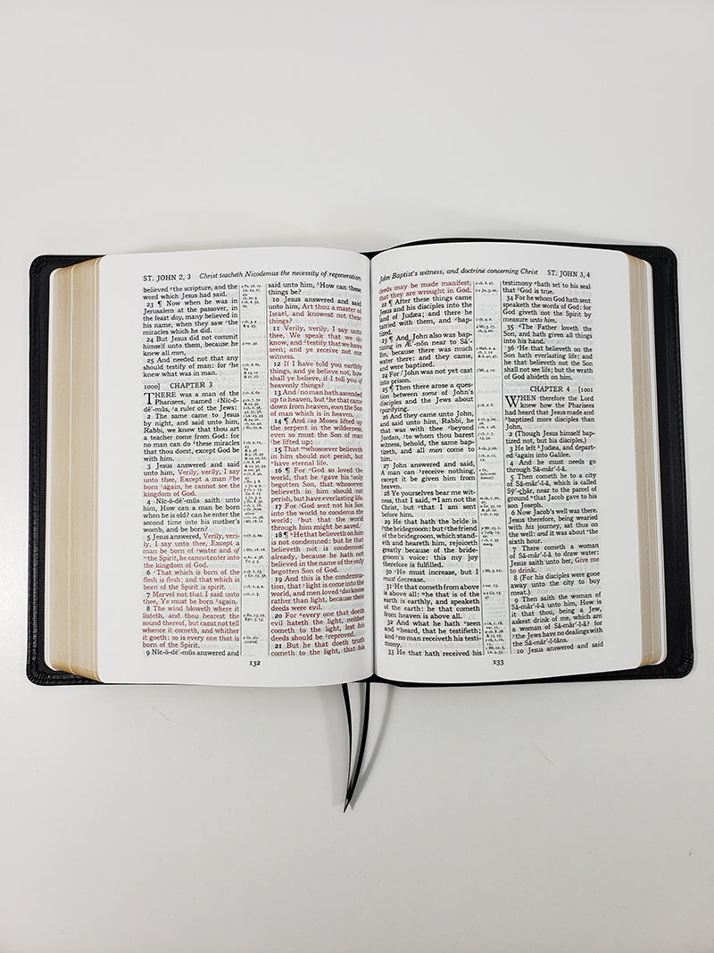Biblia de referencia turquesa mediana - Serie Corporativa, Negra