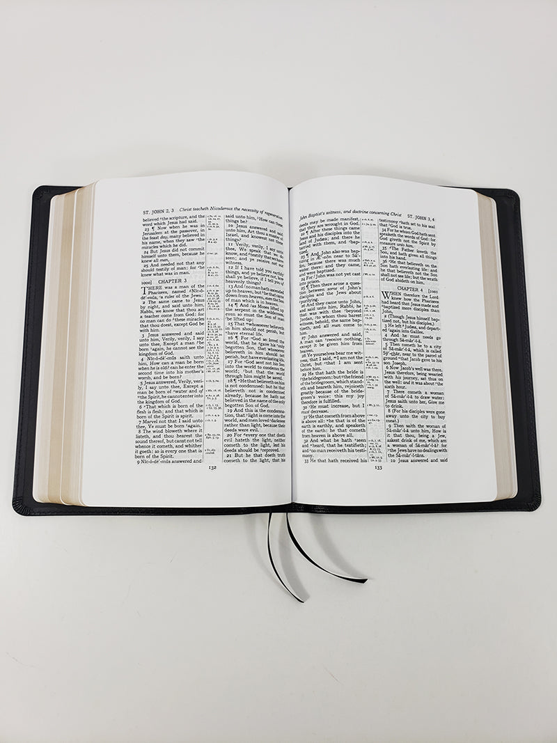 ¡Venta artesanal! - Biblia de referencia turquesa de margen ancho, letra negra mediana - Serie Redentor, negra