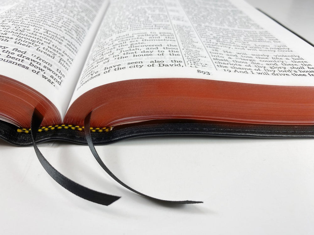 Midsize Large Print Reader's Edition - Redeemer Series, Black (Crimson Red)