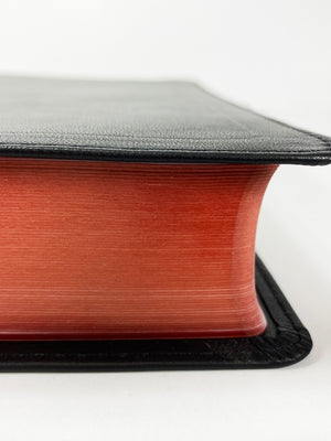 Edición de lectura de letra grande mediana - Serie Redentor, negro (rojo carmesí)