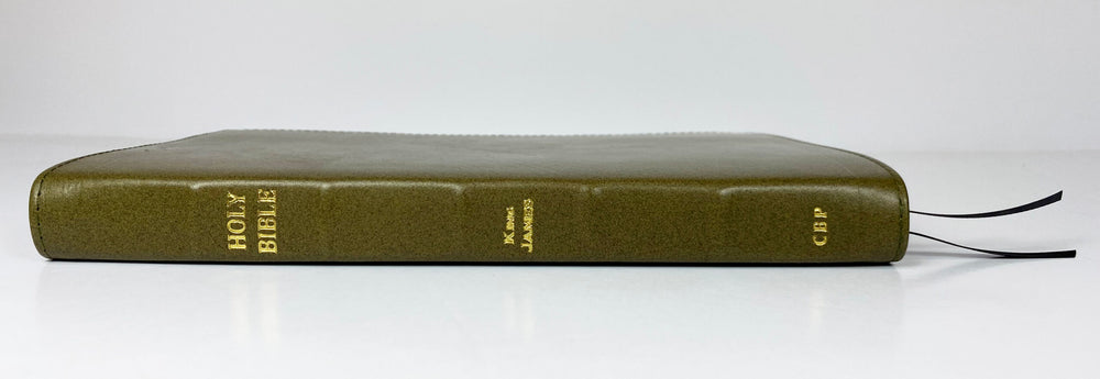 Thinline Text Bible - Corporate Series, Olive