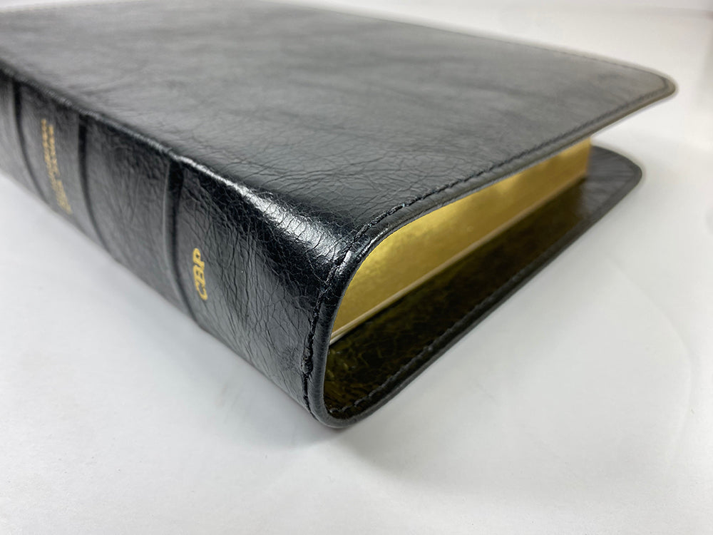 Midsize Wide Margin Text Bible - Platinum Series,  Full Yapp Black Licorice
