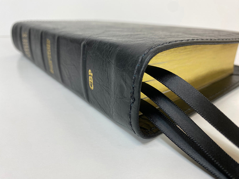 Handsize Classic Study Bible - Platinum Series, Full Yapp Black Licorice