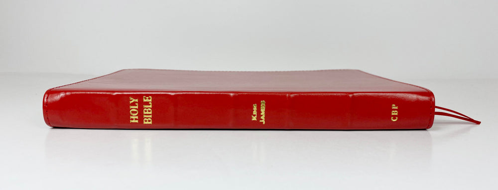 ¡Venta de artesano! - Biblia de texto delgado - Serie Corporativa, Rojo