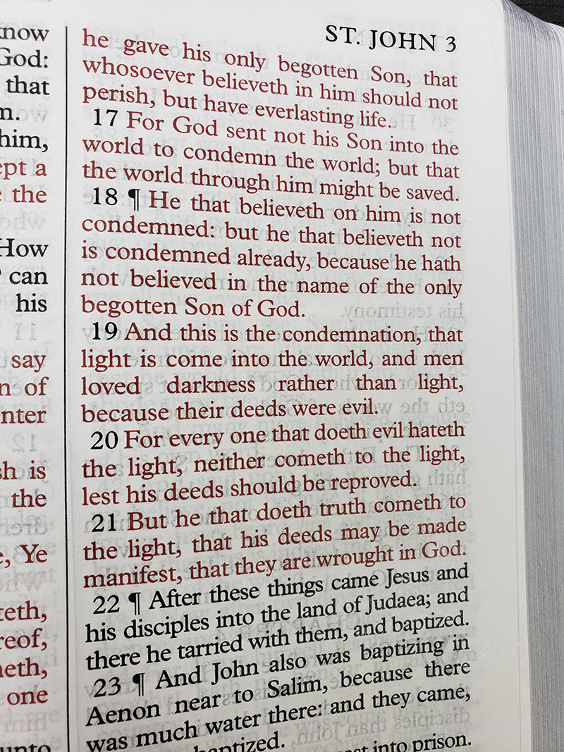 Artisan Sale! - Midsize Large Print Text Bible - Corporate Series, Blue