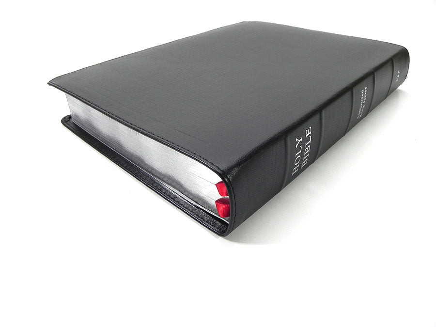 Large Print Wide Margin Text Bible - Redeemer Series, Black Lambskin