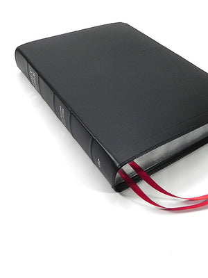 Large Print Wide Margin Text Bible - Redeemer Series, Black Lambskin