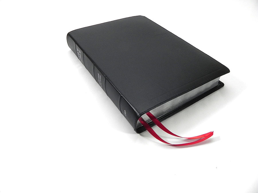 Large Print Wide Margin Text Bible - Redeemer Series, Black Lambskin