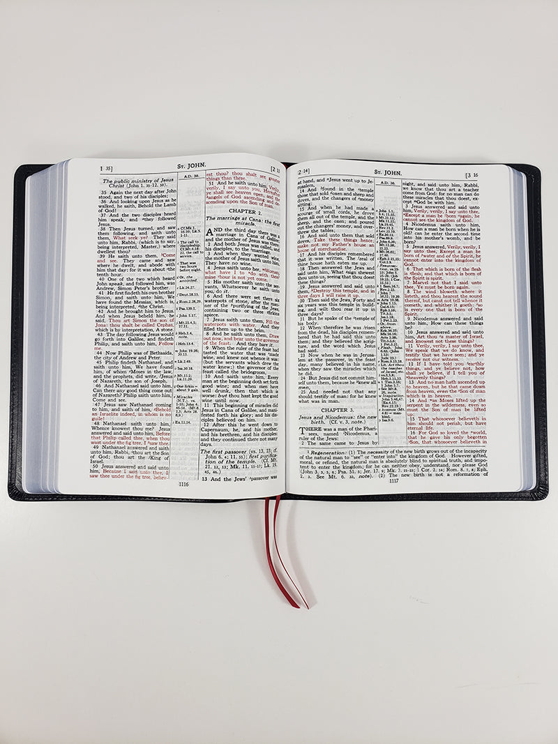 Artisan Sale! - Large Print Classic Study Bible - Redeemer Series, Black