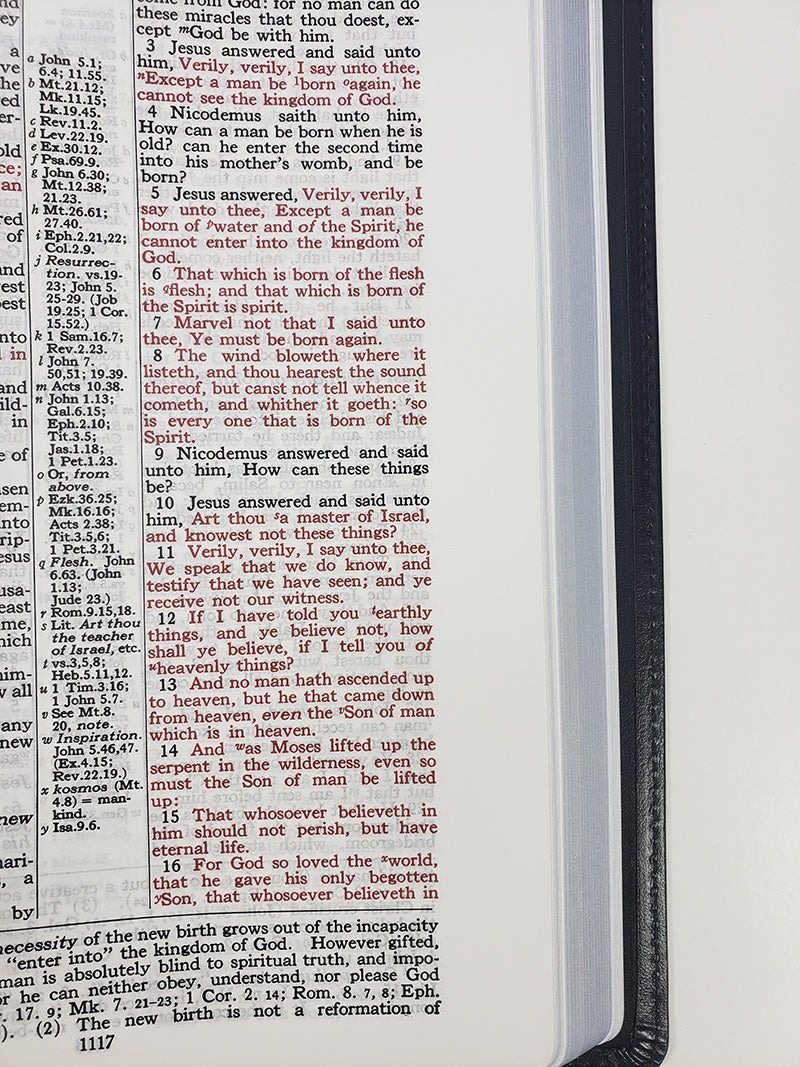 Artisan Sale! - Large Print Classic Study Bible - Redeemer Series, Black