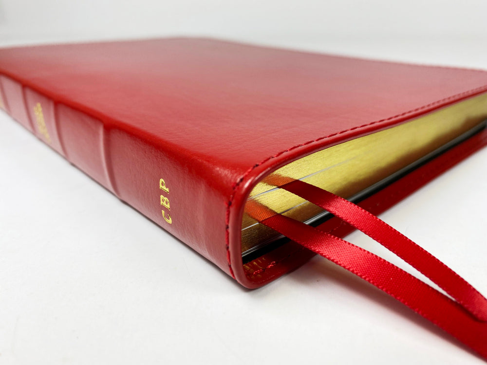 ¡Venta de artesano! - Biblia de texto delgado - Serie Corporativa, Rojo