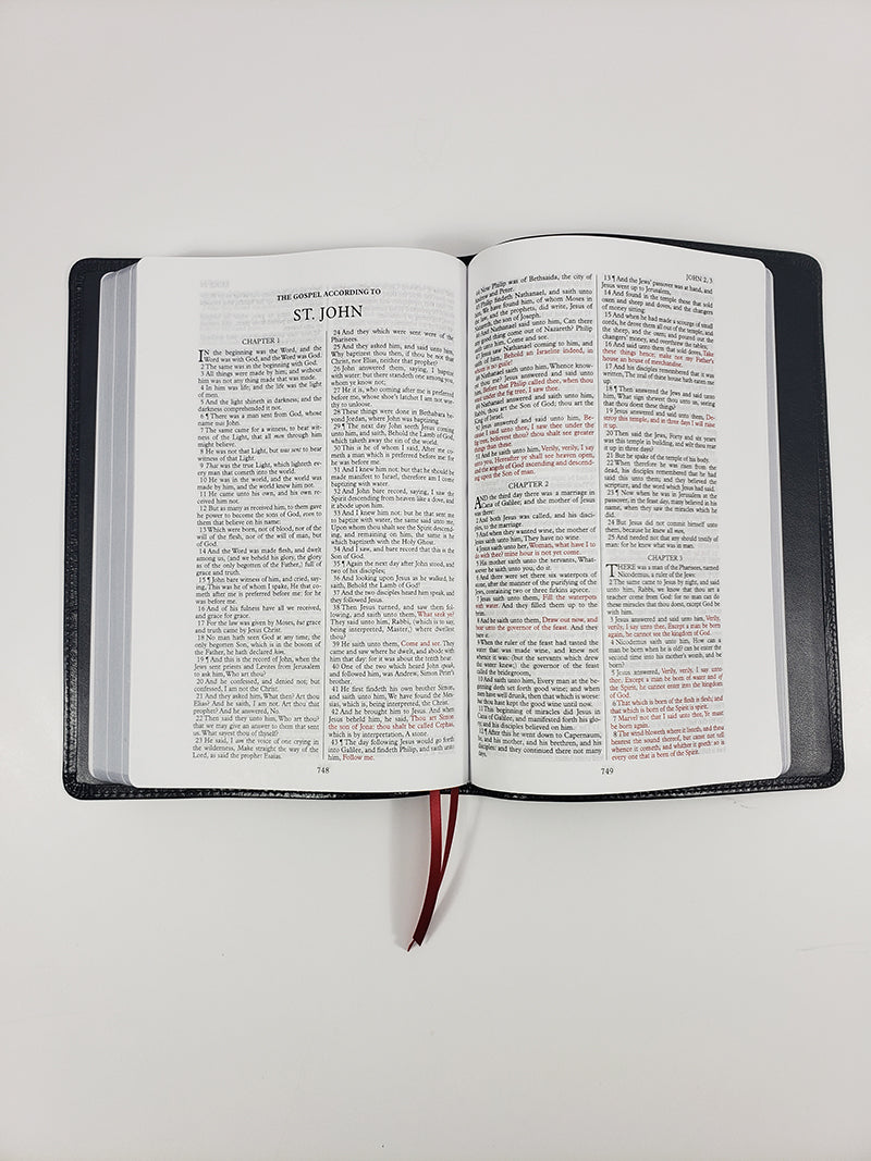 Thinline Text Bible - Redeemer Series, Black