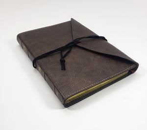 Biblia de texto Thinline "Circuit Rider" - Serie de piel de vaca de grano completo, Marrón