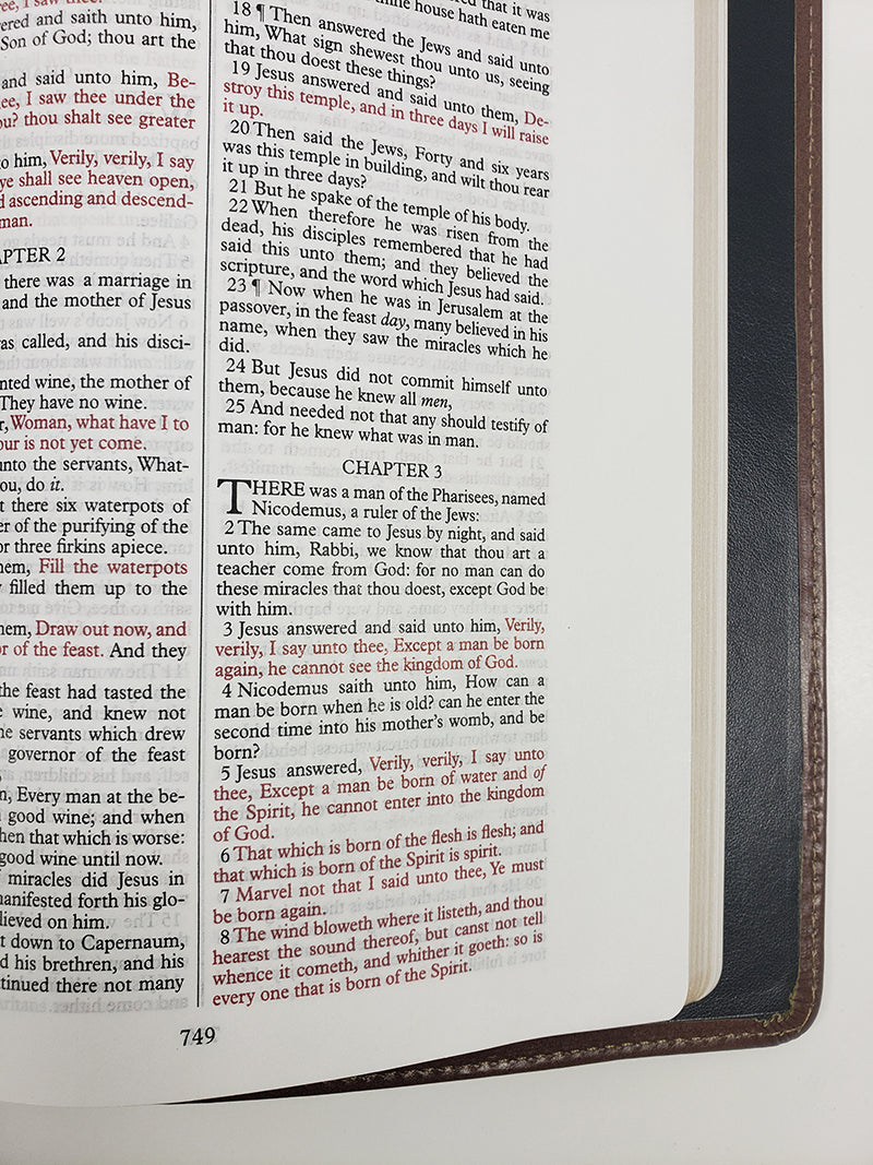 Artisan Sale! - Thinline Text Bible - Corporate Series, Brown