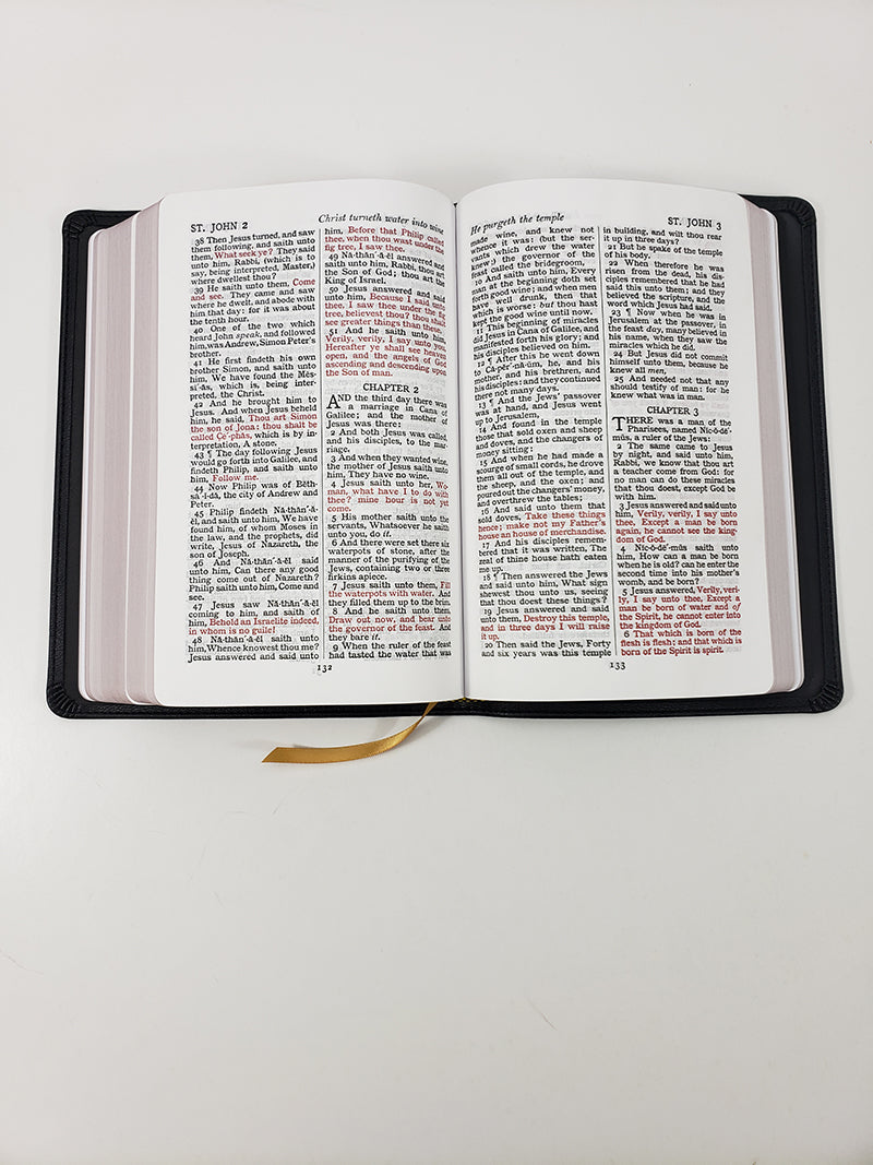 Biblia de Texto Tamaño de Mano - Serie Piel Sintética, Negra