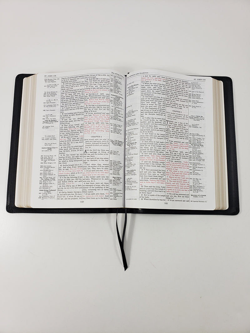 ¡Venta de artesanos! - Thompson Chain Reference de letra grande - Serie corporativa, negro