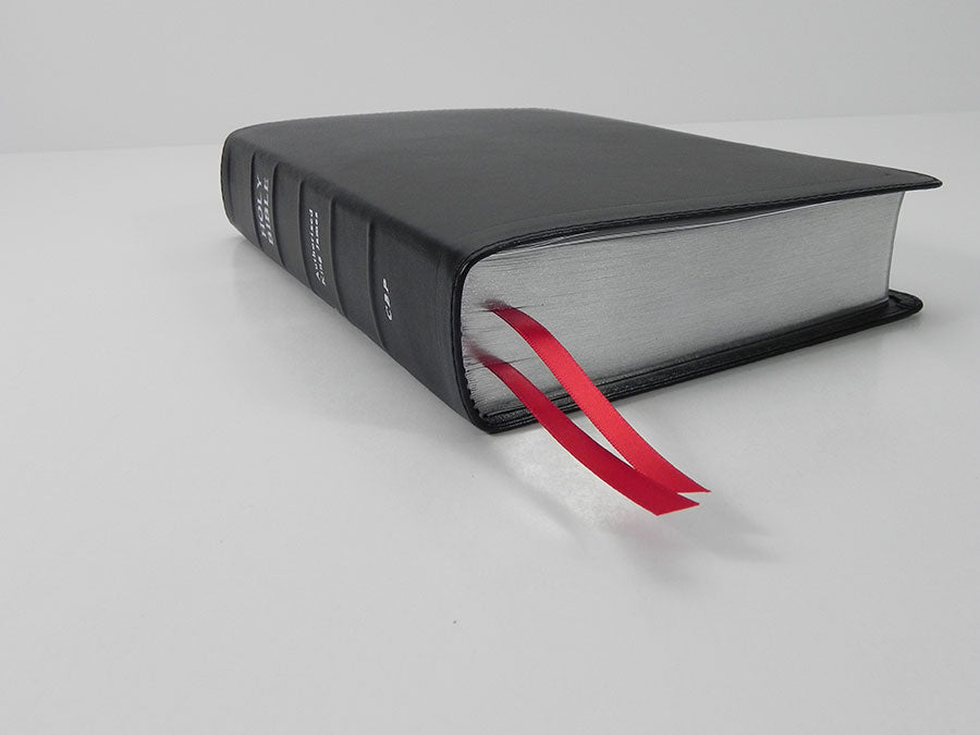 Large Print Wide Margin Text Bible - Redeemer Series, Black Lambskin