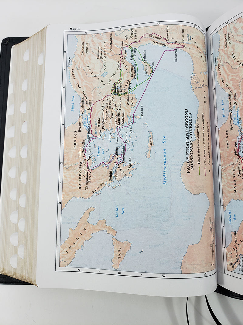 Large Print Thompson Chain Reference - Corporate Series, Black Indexed