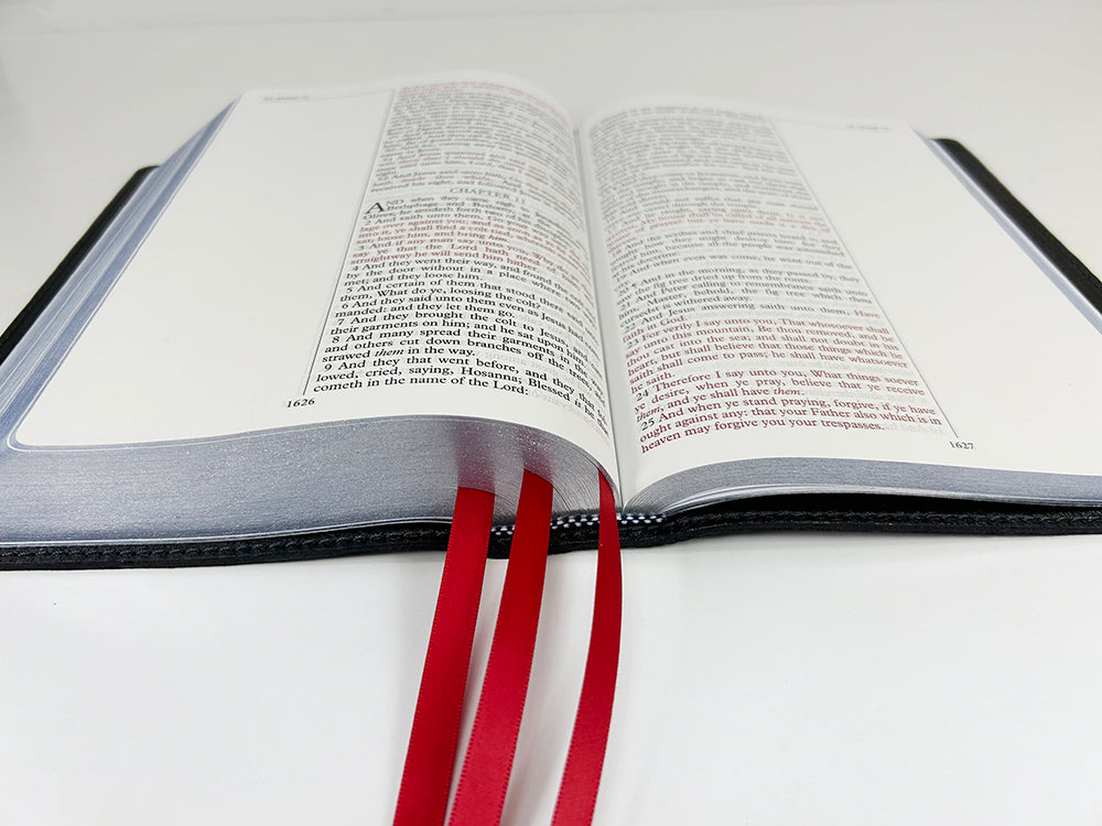 Artisan Sale! - Midsize Notetakers Bible - Full-Grain Cowhide Series, Blue