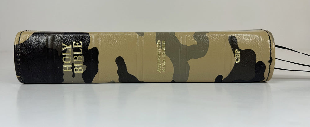 Handsize Text Bible - Full-Grain Cowhide Series, Beige Camo