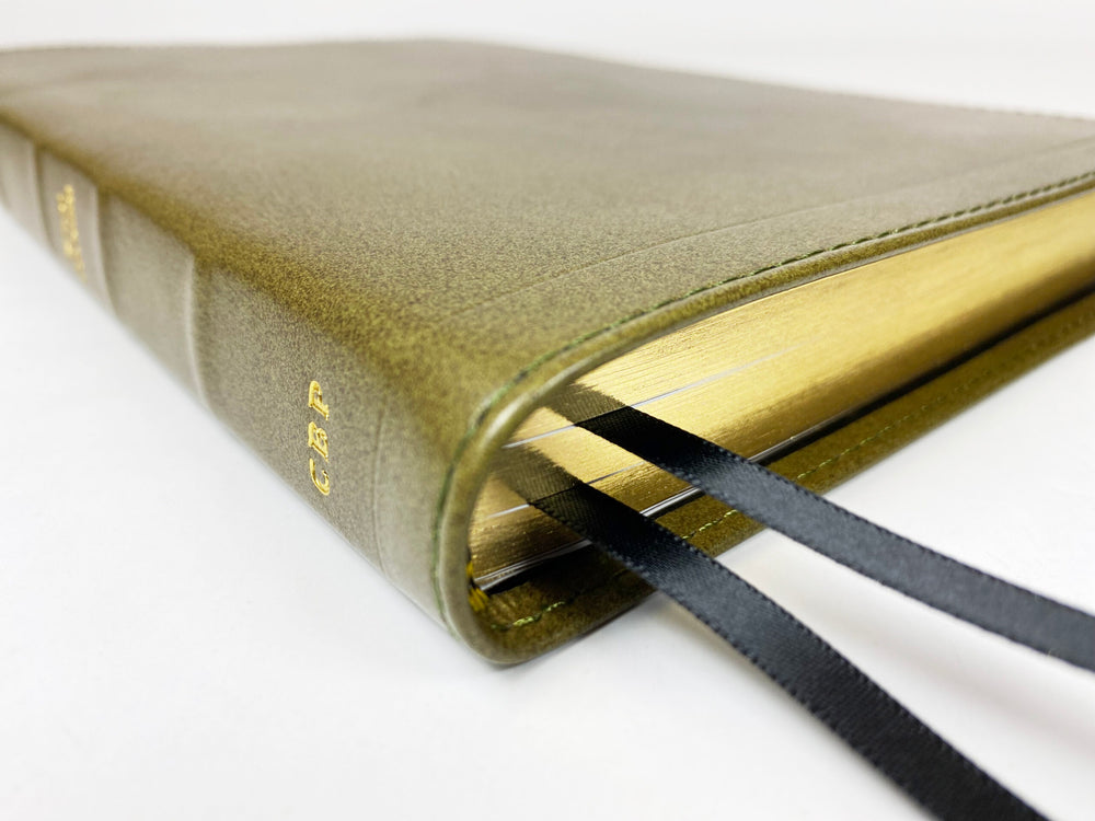 Thinline Text Bible - Corporate Series, Olive