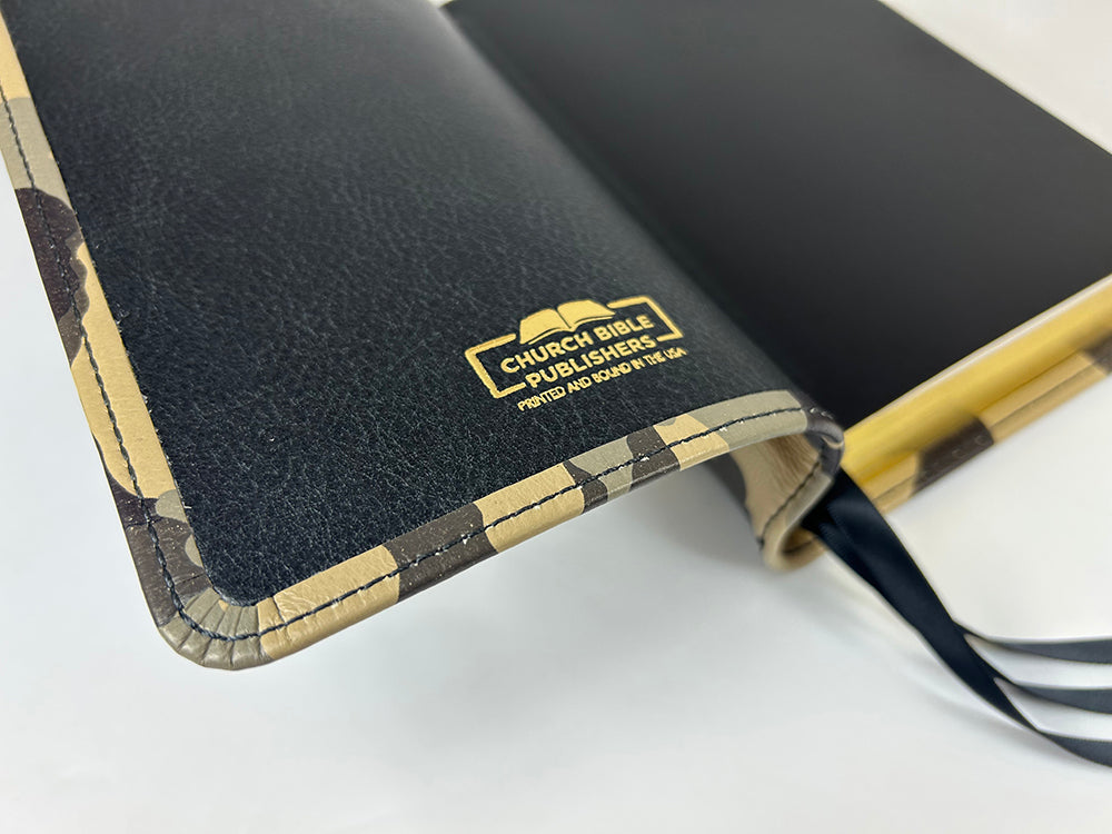 Handsize Text Bible - Full-Grain Cowhide Series, Beige Camo
