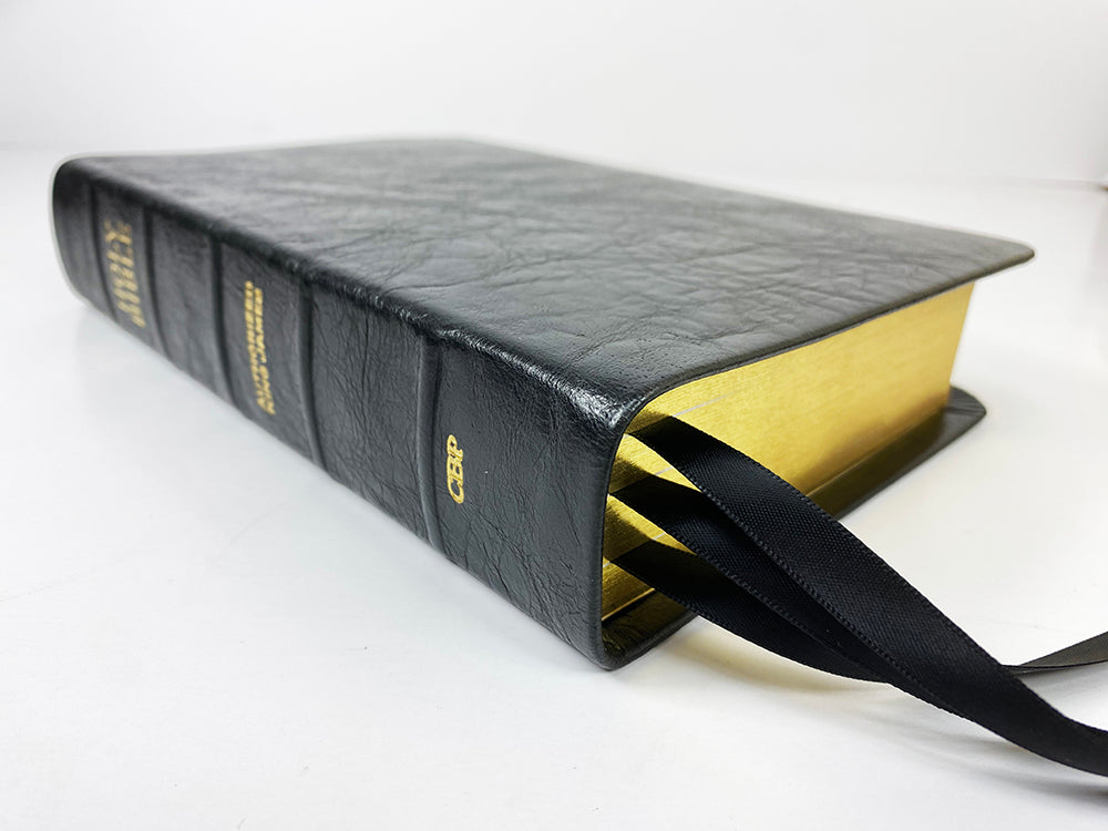 Artisan Sale! - Handsize Black Letter Turquoise Reference Bible - Platinum Series, Black Licorice