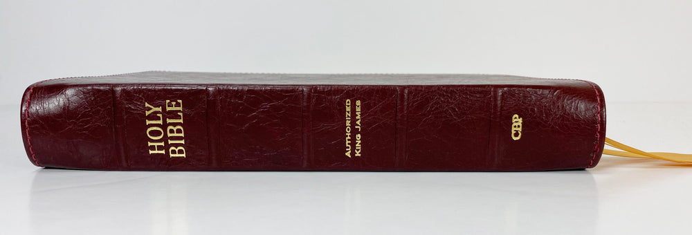 Artisan Sale! - Midsize Large Print Text Bible - Platinum Series, Full Yapp Cranberry