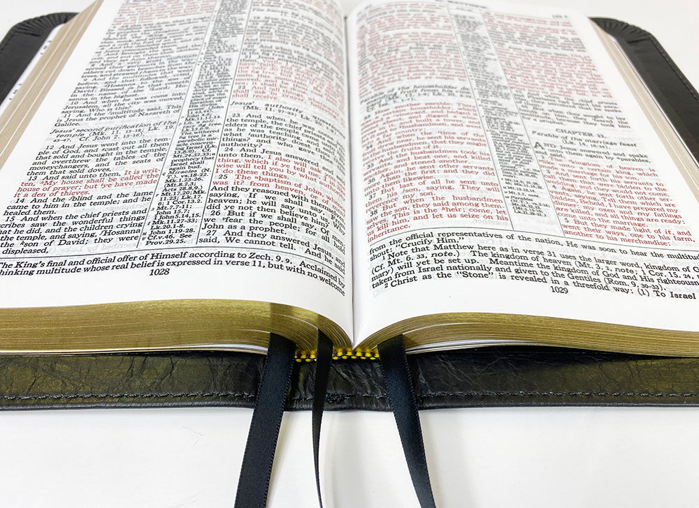 Handsize Classic Study Bible - Platinum Series, Full Yapp Black Licorice