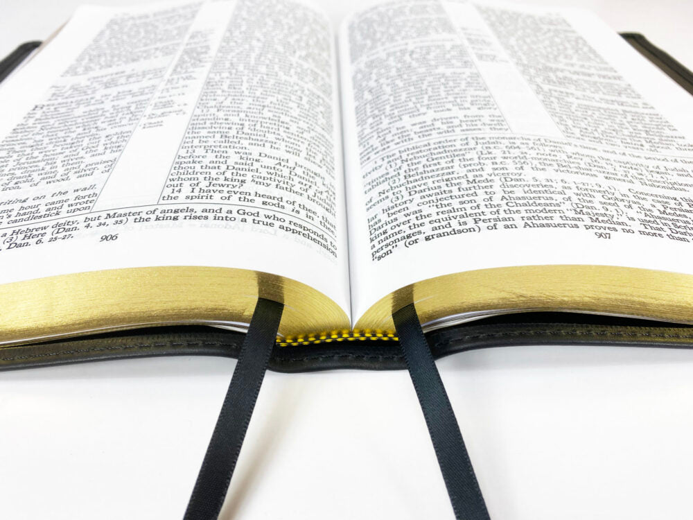 Artisan Sale! - Midsize Large Print Classic Study Bible - Redeemer Series, Black (Gold)