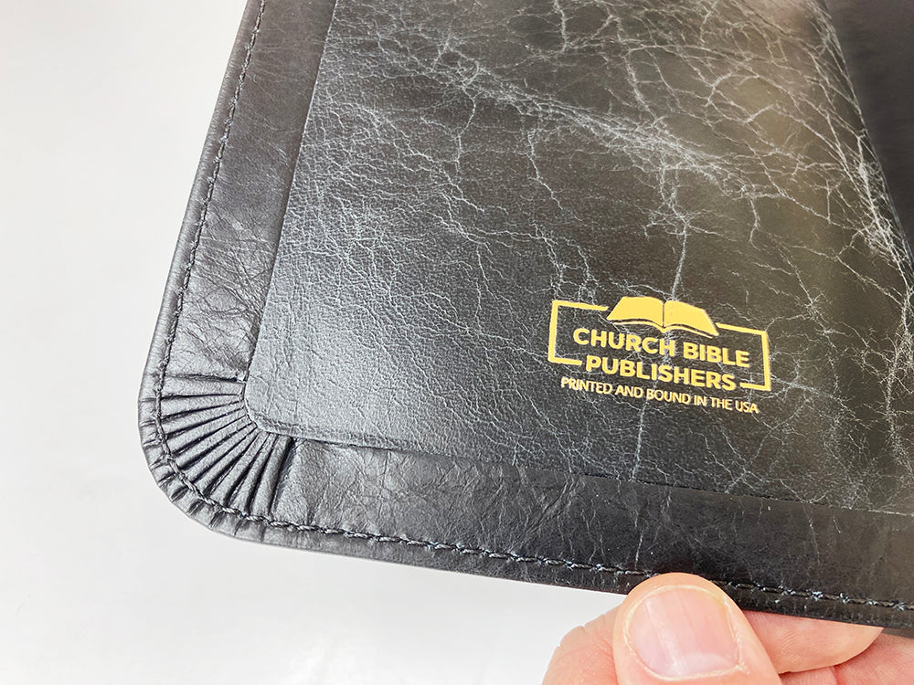 Handsize Classic Study Bible - Platinum Series, Full Yapp Black Licorice
