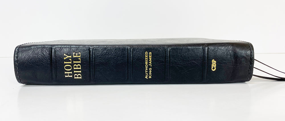 Handsize Classic Study Bible - Platinum Series, Full Yapp Black Licorice