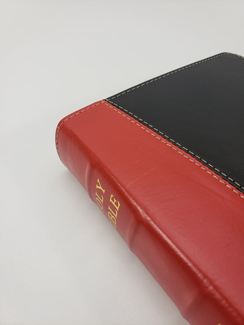¡Venta artesanal! - Biblia de bolsillo con letra grande - Serie corporativa, negro y rojo