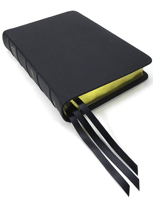 Biblia de Estudio Clásica de Margen Ancho Mediano - Serie Platino, Regaliz Negro