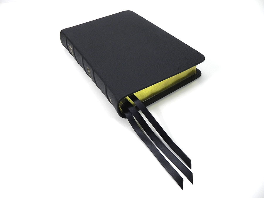 Biblia de Estudio Clásica de Margen Ancho Mediano - Serie Platino, Regaliz Negro