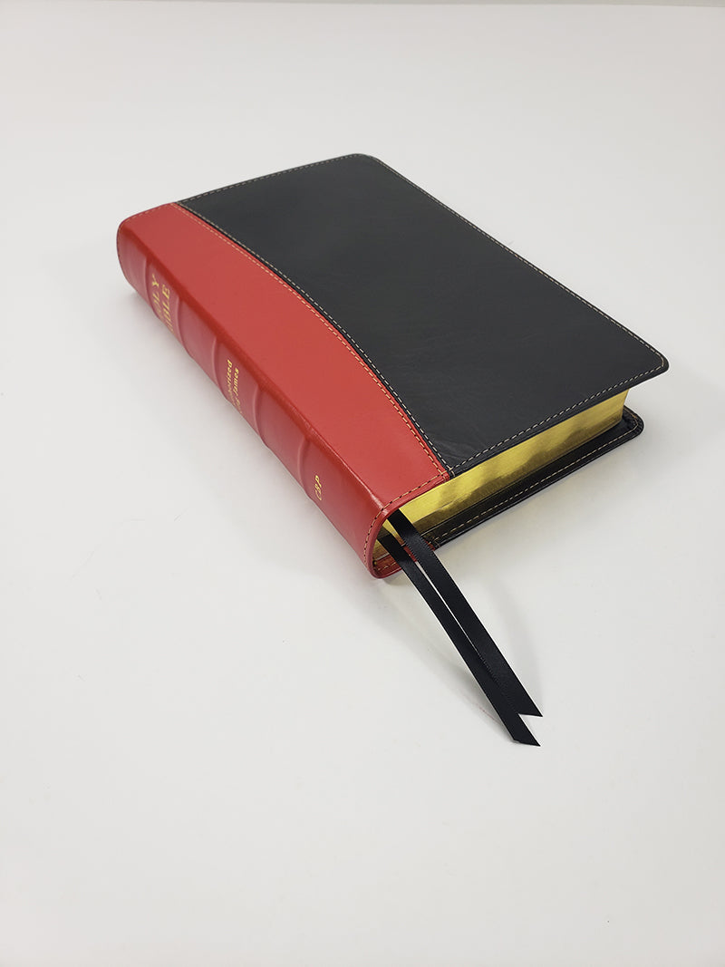¡Venta artesanal! - Biblia de bolsillo con letra grande - Serie corporativa, negro y rojo