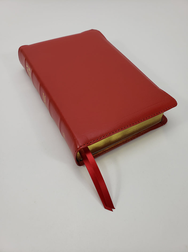 Handsize Black Letter Turquoise Reference Bible - Corporate Series, Red