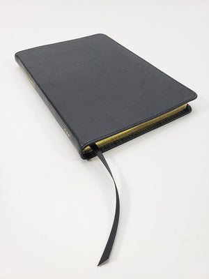 Large Print New Testament - Faux Series, Black with Gold Gilding