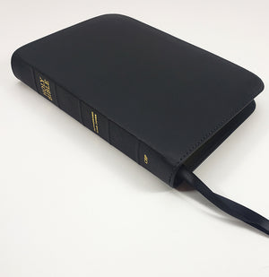 Midsize Notetakers Bible - Platinum Series, Full Yapp Black Licorice