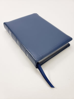 Midsize Large Print Text Bible - Corporate Series, Blue