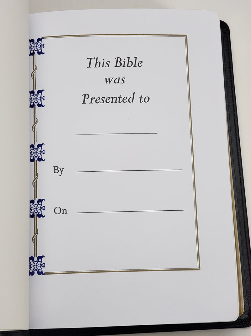 Biblia de texto de imprenta grande mediana - Serie Redentor, Negra
