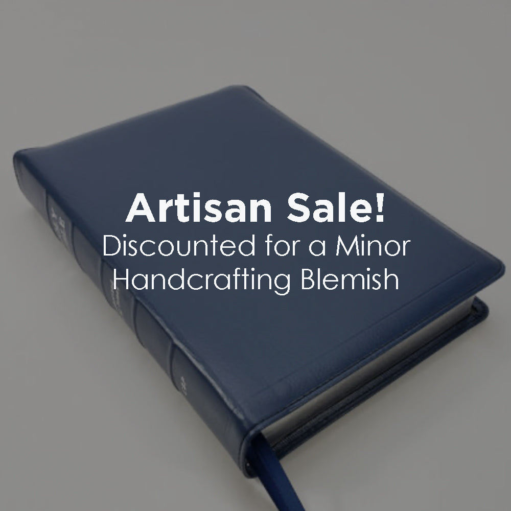 Artisan Sale! - Midsize Large Print Text Bible - Corporate Series, Blue