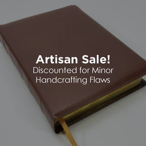 ¡Venta Artesanal! - Biblia de Referencia de Letra Grande y Márgenes Anchos - Serie Corporativa, Marrón