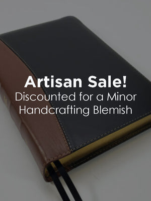 Artisan Sale! - Midsize Large Print Reader's Edition - Corporate Series, Black and Brown