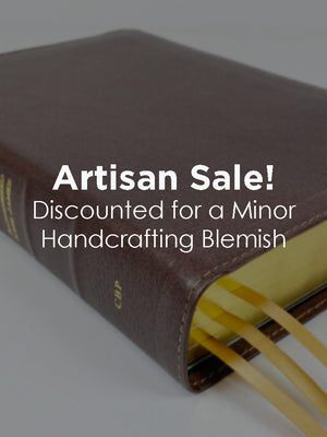 Artisan Sale! Midsize Large Print Reader's Edition - Goatskin Leather